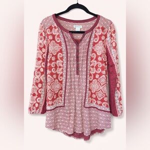 Lucky Brand Boho Top GUC Size Small